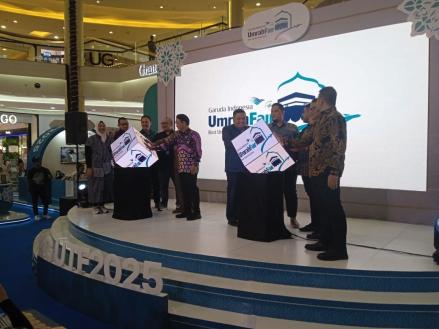 Garuda Indonesia Gelar Umrah Travel Fair 2025, Sediakan 34 Ribu Kursi Penerbangan. (Foto: Suparjo/MNC Media)