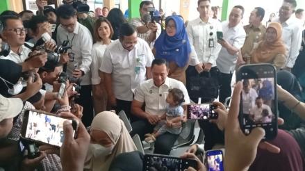 AHY Janji Perhatikan Infrastruktur Rumah Sakit hingga Puskesmas untuk Cek Kesehatan Gratis. (Foto: MNC Media)
