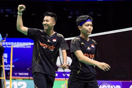Tim bulu tangkis Indonesia mengukir sejarah di Badminton Asia Mixed Team Championship (BAMTC) 2025. (foto: PBSI)