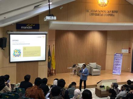 Menteri Ekraf Beberkan Peluang Ekonomi Kreatif di Hadapan Mahasiswa UI. (Foto: Anggie/MNC Media)