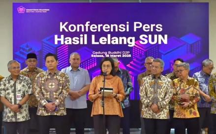 Menteri Keuangan Sri Mulyani Indrawati membeberkan lelang Surat Utang Negara (SUN) mencapai angka Rp61,75 triliun.