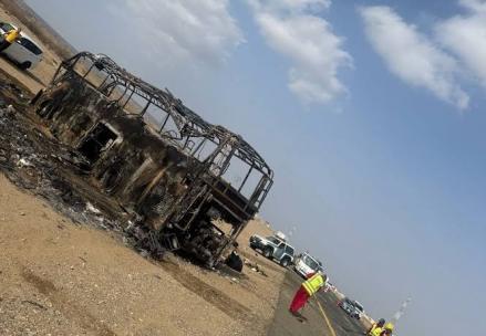 Begini Kronologi Kecelakaan Bus Jamaah Umrah Asal Indonesia (FOTO:MNC Media)