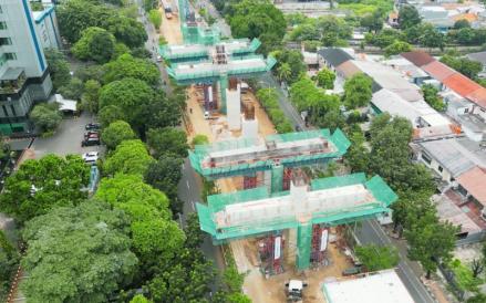 Proyek LRT Jakarta Fase 1B Velodrome-Manggarai Capai 50 Persen