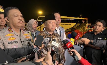 Menhub Klaim Angka Kecelakaan Lalin Turun pada Mudik Lebaran 2025 (foto dinar)
