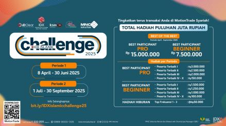 Kompetisi Trading IDX Islamic Challenge 2025 Kembali Digelar, Berhadiah hingga Puluhan Juta Rupiah (foto mnc media)