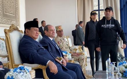 Potret Prabowo dan Presiden El-Sisi Mendadak Kunjungi Akmil Mesir hingga Pacuan Kuda