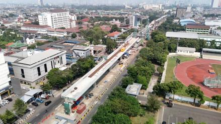 Progres Pembangunan LRT Jakarta Velodrome-Manggarai Capai 51,19 Persen