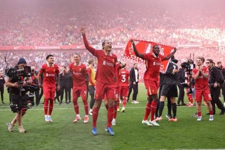 Liverpool resmi menjadi juara Liga Inggris 2024/2025 usai melibas Tottenham Hotspur 5-1. (Foto: Liverpool)