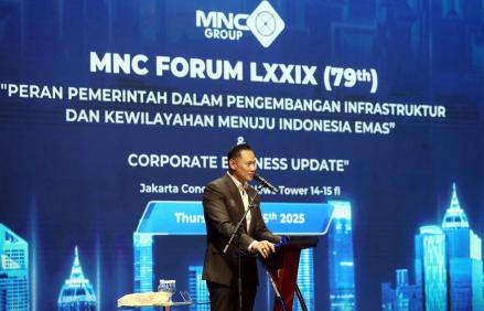 Indonesia Dikepung Potensi Konflik, AHY: Pembangunan Infrastruktur Harus Tahan Bencana dan Perang. (Foto: Iqbal Dwi Purnama/Inews Media Group)
