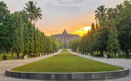 Wajah Baru Candi Borobudur Usai Sambut Kunjungan Presiden Prancis (Foto: Kementerian Pekerjaan Umum)