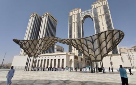 Arab Saudi tengah membangun proyek kawasan prestisius di sekitar kompleks Masjidil Haram, Mekkah. (Foto: iNews Media/Masirom)