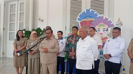 Pramono Dukung Pembangunan IKN, Transjakarta hingga Jakpro Kerja Sama dengan OIKN. (Foto: Refi/Inews Media Group)