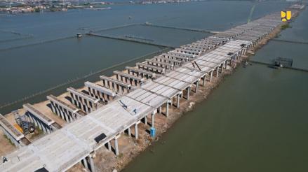 Proyek Tol Semarang-Demak Seksi 1 Capai 44,26 Persen, Bakal Terhubung dengan Tanggul Laut. (Foto: Dok. Kementerian PU)