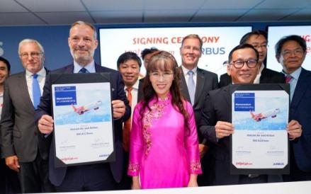 Vietjet memesan ratusan unit pesawat Airbus sejalan dengan strategi maskapai LCC asal Vietnam itu mempercepat ekspansi global. (Foto: Dok. Vietjet)