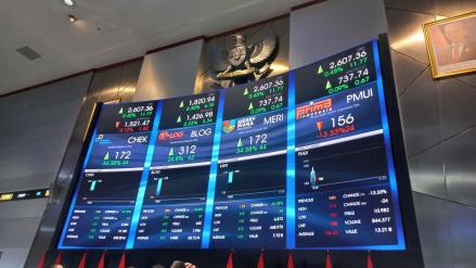 Saham Trimitra Trans (BLOG) Dibuka Naik 24,8 Persen dalam Debut Perdana. (Foto Cahya/IDX Channel)