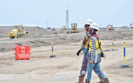 PT Wijaya Karya (Persero) Tbk (WIKA) tengah menggarap Pelabuhan Patimban Paket 6 di Subang, Jawa Barat. (Foto: Dok. Wijaya Karya)