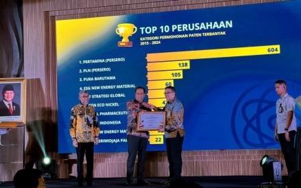 Jumlah Paten Terbanyak, Pertamina Raih Apresiasi Kekayaan Intelektual (Pertamina)