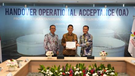 WIKA Rampungkan Proyek Restorasi Tangki Mogas Balongan Senilai Rp279,3 Miliar. (Foto Istimewa)