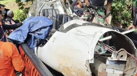 Pesawat Latih Jatuh di Ciampea Bogor, Satu Orang Meninggal Dunia (FOTO:Dok Putra)