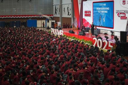Mahasiswa Untar Apresiasi Kuliah Umum Angela Tanoesoedibjo: Materinya Sangat Aplikatif dan Relevan. (Foto iNews Media Group)