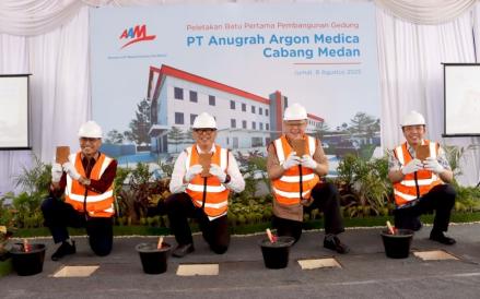 PT Medela Potentia Tbk (MDLA) memulai pembangunan gedung baru di Medan, Sumatera Utara. (Foto: Dok. Medela Potentia)