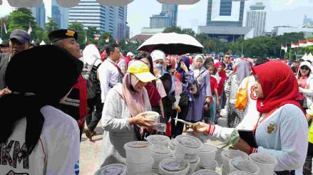 Pemprov Jakarta Sajikan 300.000 Porsi Makanan Khas Nusantara di Pesta Rakyat. (Foto: MNC Media)