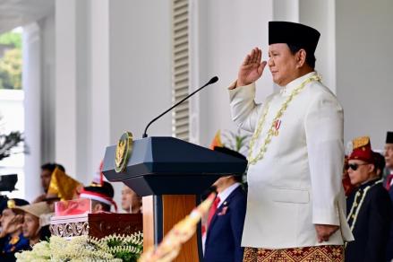 Ini Makna Kalung Ronce Melati Prabowo saat Upacara HUT RI ke-80 di Istana  (FOTO:FOTO:Dok Biro Pers Sekretariat Presiden)