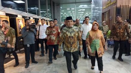 Hari Konstitusi 2025: Sejumlah Menteri Hadir di Senayan, Presiden Prabowo Absen? (Foto: Felldy/Inews Media Group)