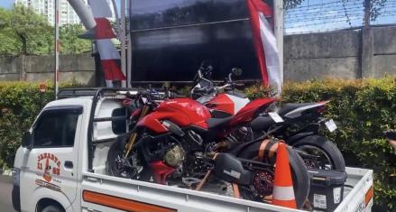 Intip Motor Ducati yang Disita KPK dari OTT Wamenaker Immanuel Ebenezer, Harganya Rp2 Miliar (FOTO:Dok Fadli R)