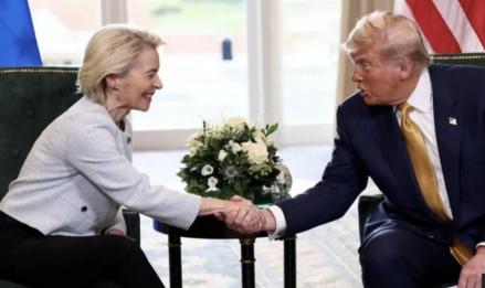 Trump Sepakat Kurangi Tarif Farmasi dan Semikonduktor untuk Uni Eropa  (FOTO:Dok Laman BBC)