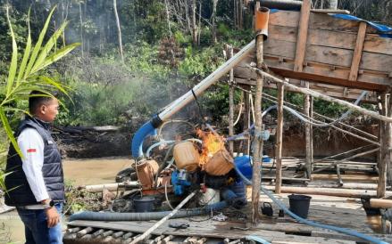 Tertibkan Tambang Emas Ilegal, Polisi dan Petugas Gabungan di Riau Diserang Penambang (Polda Riau)