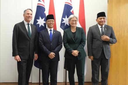 Menlu dan Menhan RI-Australia Gelar Pertemuan, Bahas Investasi hingga Palestina. (Foto: Kemlu)