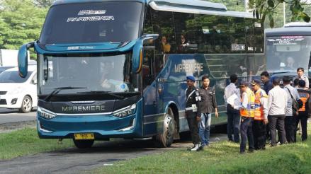Kemenhub Temukan 23 Bus Lakukan Pelanggaran (FOTO:Dok Kemenhub/Iqbal)