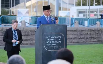 Menlu Sugiono Dorong Perlindungan Personel Kemanusiaan di Wilayah Konflik (Kemlu)
