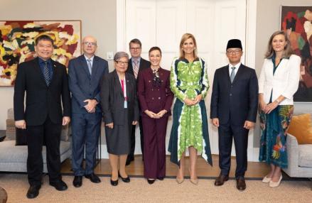 Menlu Sugiono Temui Ratu Belanda, Bahas Kesehatan Finansial Global. (Foto: Kemlu)
