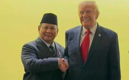 Presiden Prabowo mengunggah foto bersama Presiden Trump di sela-sela Sidang Umum ke-80 PBB yang digelar di New York, AS. (Foto: Instagram @prabowo)