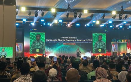 SGIE Report 2024-2025 menempatkan Indonesia pada tiga besar kekuatan utama ekonomi dan syariah global. (Foto: iNews Media/Anggie Ariesta)