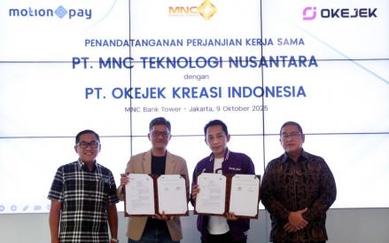 MNC Kapital (BCAP) Teken Perjanjian dengan Okejek, Luncurkan Dompet Digital OKEPay by MotionPay