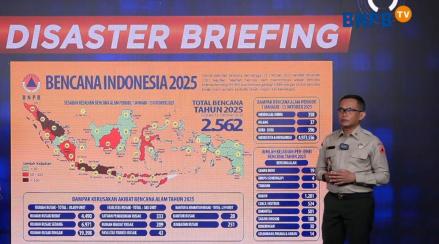 BNPB Catat 2.562 Kejadian Bencana Terjadi Sepanjang 2025, Didominasi Banjir. (Foto: Dok. BNPB)