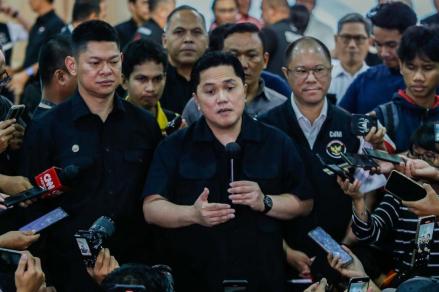 Erick Thohir Enggan Jawab Soal Patrick Kluivert Dipecat: Kasih Saya Dua Hari. (Foto: Cikal Bintang/Inews Media Group)