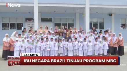 Ibu Negara Brasil Pantau Program Makan Bergizi Gratis (MBG) di Jakarta. (Foto: Inews Media Group)