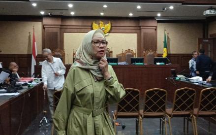 Eks Dirut Pertamina Karen Agustiawan Jadi Saksi Persidangan Anak Riza Chalid (Nur Khabibi/iNews Media Group)