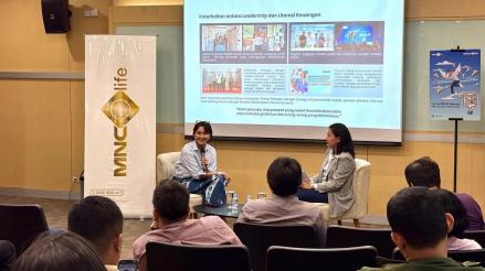 MNC Insurance Business Group Beri Literasi Asuransi di Binus Business School. (Foto: Tangguh Yudha/Inews Media Group)