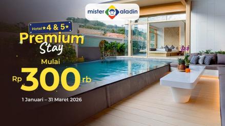 Menginap Nyaman di Hotel Bintang 4 & 5 Kini Lebih Terjangkau, Mulai Rp300.000. (Foto: Doc Mister Aladin)