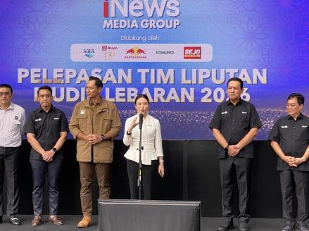 iNews Media Group Kerahkan 50 Tim Liputan Mudik Lebaran 2026, Mengabarkan Real Time dari Lapangan. (Foto Danandaya/IMG)