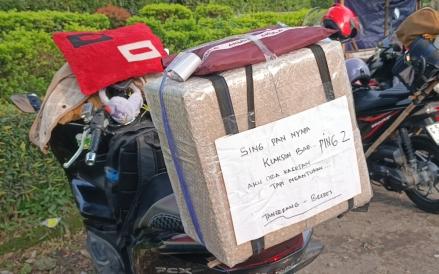 Cerita Pemudik Pasang Tulisan di Motor, Minta Diklakson jika Mengantuk (Mei Sada/IMG)