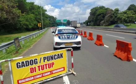 Jalur Puncak Arah Jakarta One Way, Simpang Gadog Ditutup Sementara