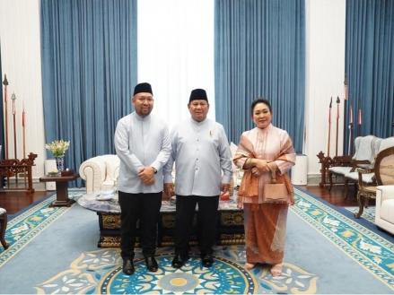 Momen Hangat Prabowo Merayakan Lebaran 2026 Bersama Titiek dan Didit. (Foto Istimewa)
