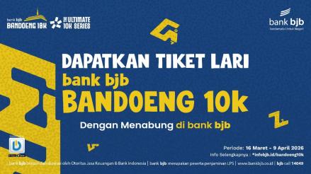 bank bjb Permudah Akses Bandoeng 10K, Promo Menabung Jadi Tiket Lari. (Foto: Doc bank bjb)