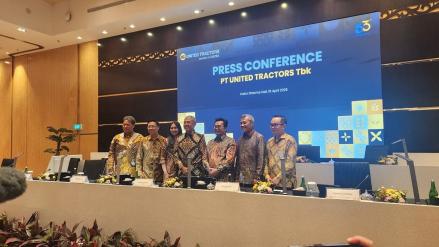 United Tractors (UNTR) Sebar Dividen Final 2025 Rp1.096 per Saham, Cair 18 Mei 2026. (Foto Iqbal Dwi/IMG)